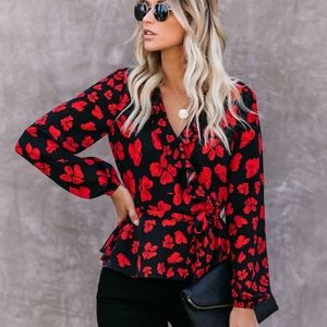 Vici Philippa Floral Ruffle Blouse